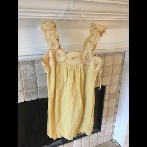 Yellow short dress
